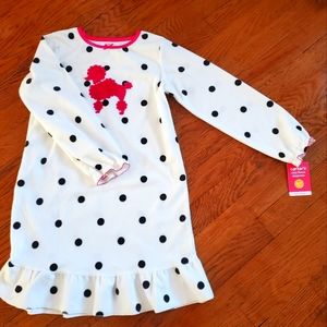 Carter's fleece pajamas.. nightgown size med 6/7
